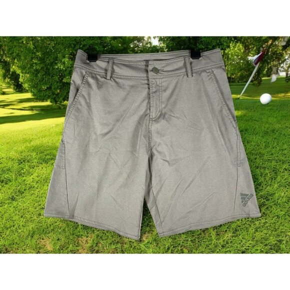 Adidas Men's Golf Shorts Size 32 - Light Olive Green Stretch Performance - Picture 1 of 11